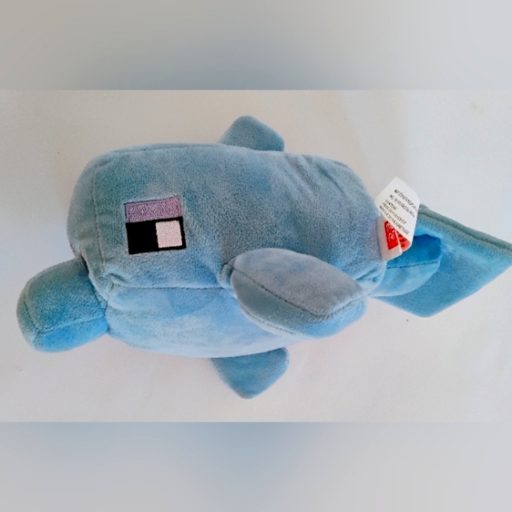 Minecraft Dolphin plushie 11"